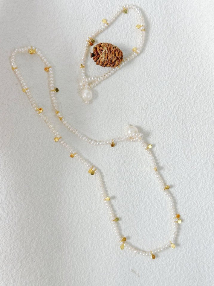 Pearls Aura Gold Dot Pearl Bracelet – 18K Gold Vermeil on Sterling Silver | Delicate & Elegant Design 