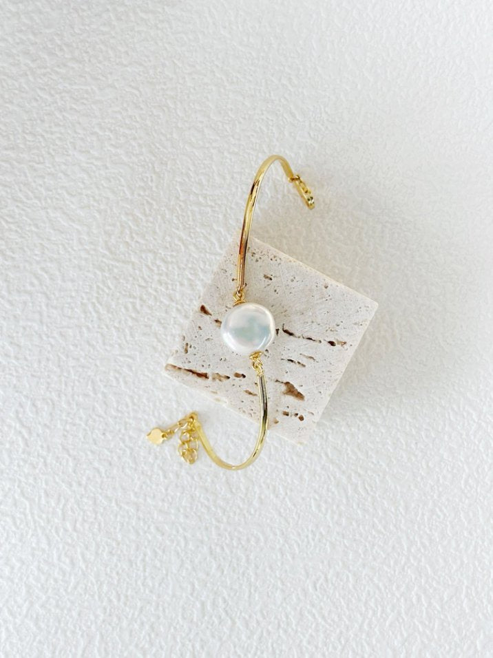 Pearls Aura Moonlight Baroque Pearl Bracelet – 18K Gold Vermeil Over Sterling Silver