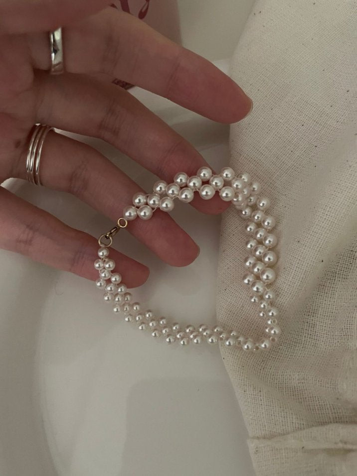 Pearls Aura Hepburn Swarovski Pearl Bracelet – 14K Gold Filled