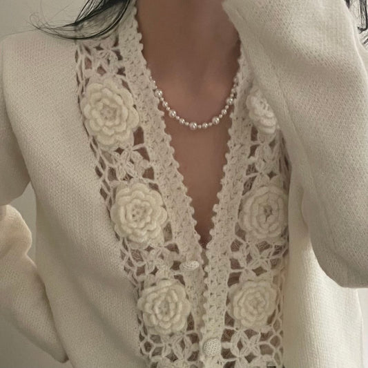 Pearls Aura Swarovski Pearl Necklace with Magnetic Clasp