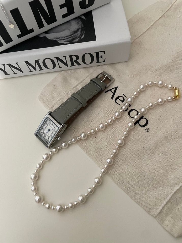 Pearls Aura Swarovski Pearl Necklace with Magnetic Clasp