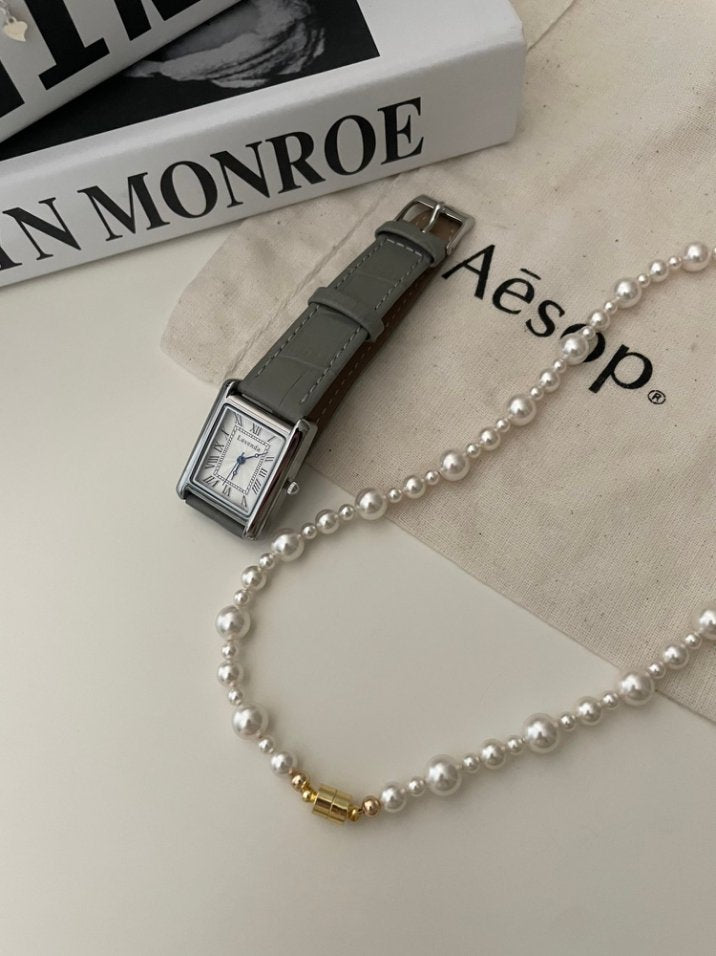 Pearls Aura Swarovski Pearl Necklace with Magnetic Clasp